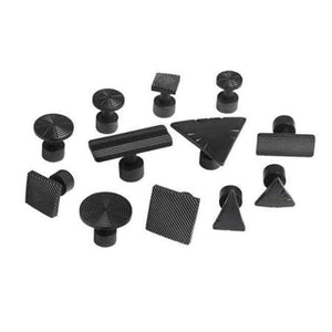Planet Gates 12pcs Black Tabs PDR Glue Tabs Tools Kit For Car Paintless Dent Repair Tool Auto Suction Cups For Dent Lifter PDR Puller Tabs for Reverse Hammer