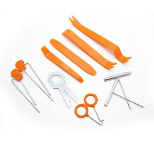 Planet Gates 12pcs Car Disassembly Tools DVD Stereo Refit Kits Plastic Trim Removal Tool Panel Dashboard Installation Removal Repair Tools
