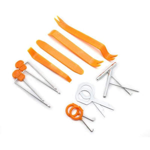 Planet Gates 12pcs Car Disassembly Tools DVD Stereo Refit Kits Plastic Trim Removal Tool Panel Dashboard Installation Removal Repair Tools