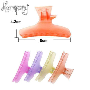 Planet Gates 12pcs colorful Salon Hair Clip Claw Section Styling Tools Hair Clip Clamps Care Hairpins Pro Butterfly Hairdressing Clip Tool