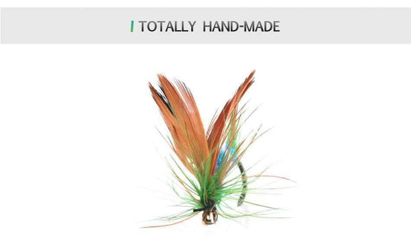 Planet Gates 12pcs Dry Flies Fly Fishing flies Kit Bass Salmon Trouts Flies Floating Fishing Lures Fishing Bait