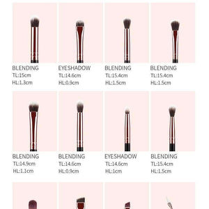 Planet Gates 12pcs Eyeshadow Makeup Brushes Set pincel maquiagem Pro Rose Gold Eye Shadow Blending Make Up Brushes Soft Synthetic Hair