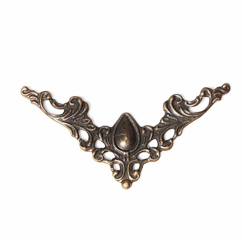 12Pcs Iron Jewelry Box Gift Wine Case Book Scrapbook Album Corner Decorative Protector Gold Silver Bronze