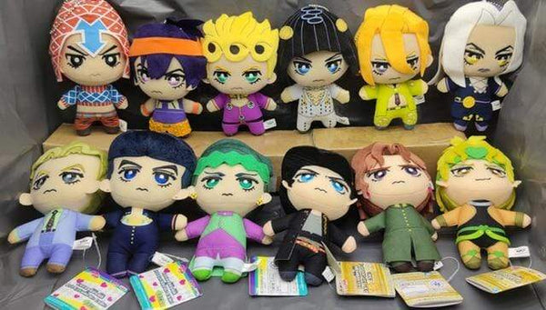Planet Gates 12pcs Jojos Bizarre Adventure Giorno Narancia Mista Buccellati Abbacchio Fugo Yoshikage Kira Rohan Kishibe Josuke plush toy doll