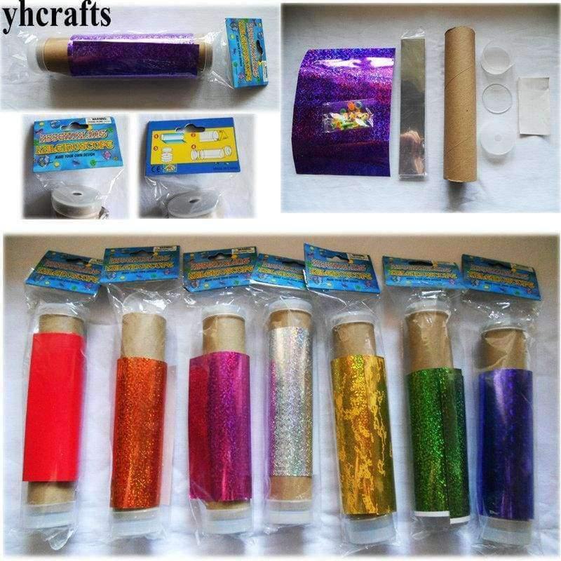 Planet Gates 12PCS/LOT.Make your own kaleidoscope craft kits Assembling kaleidoscope Classic toys DIY phantoscope Kindergarten crafts DIY
