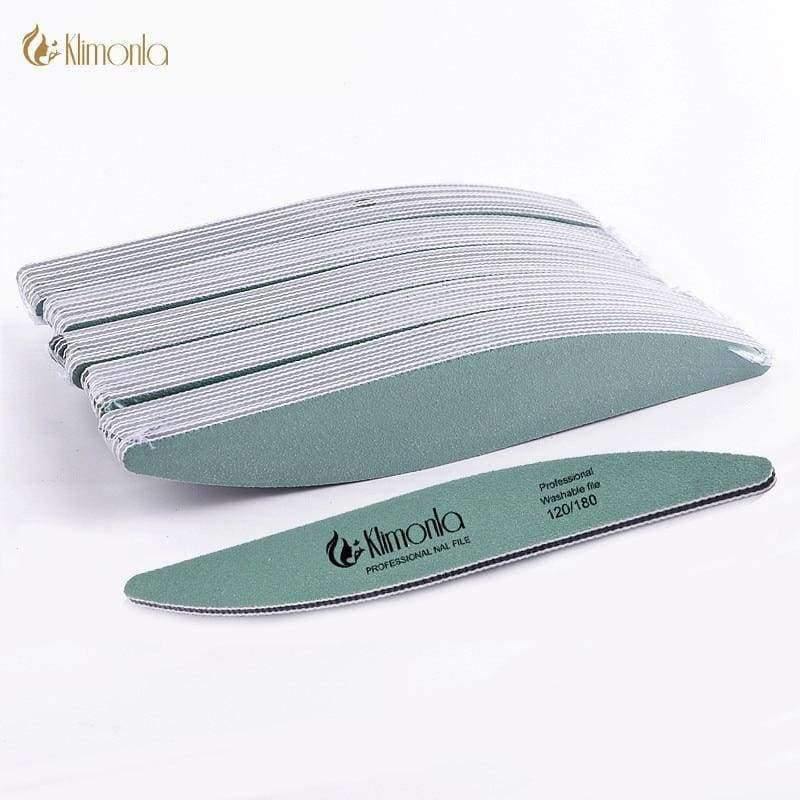 Planet Gates 12Pcs/lot Nails Art Tools Nail File Buffer Sanding Washable Sandpaper Fake Nails Art Manicure Nail Files Care Tool Green Leaf