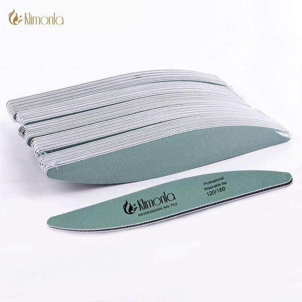 Planet Gates 12Pcs/lot Nails Art Tools Nail File Buffer Sanding Washable Sandpaper Fake Nails Art Manicure Nail Files Care Tool Green Leaf