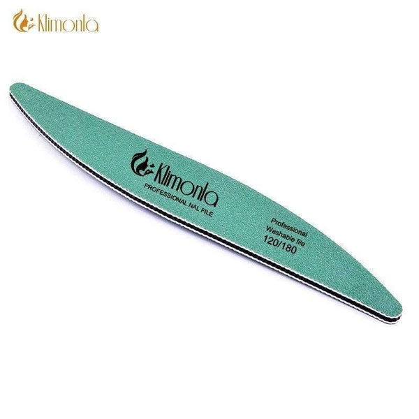 Planet Gates 12Pcs/lot Nails Art Tools Nail File Buffer Sanding Washable Sandpaper Fake Nails Art Manicure Nail Files Care Tool Green Leaf