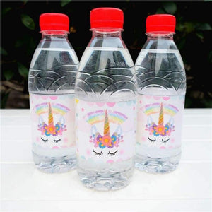 Planet Gates 12pcs magic dreamy fantasy Unicorn Horse water bottle label candy bar decoration kids birthday party supplies baby shower