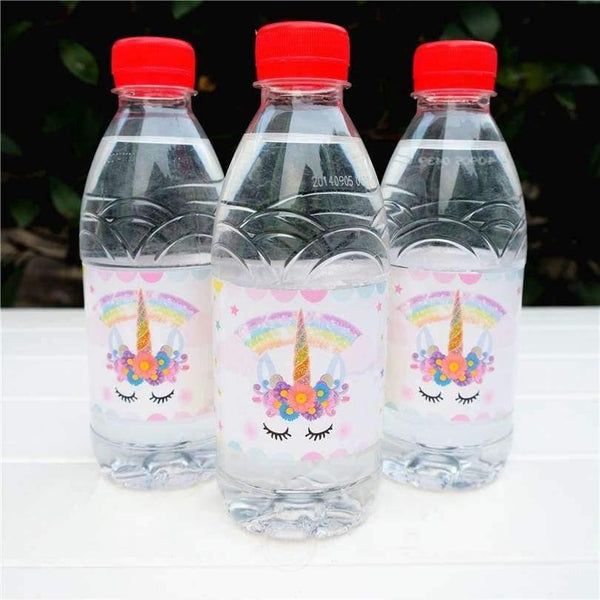 Planet Gates 12pcs magic dreamy fantasy Unicorn Horse water bottle label candy bar decoration kids birthday party supplies baby shower