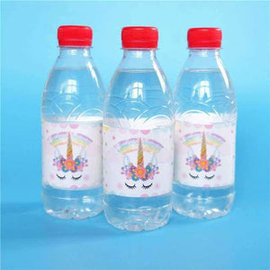Planet Gates 12pcs magic dreamy fantasy Unicorn Horse water bottle label candy bar decoration kids birthday party supplies baby shower