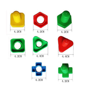 Planet Gates 12PCS Montessori Learning Education Math Toys Kids Match Smart Eggs Screws 3D Puzzle Game For Children Educational Toys