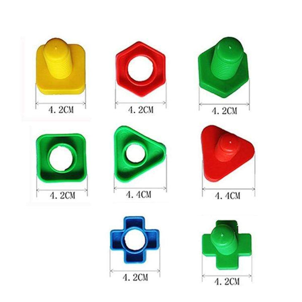 Planet Gates 12PCS Montessori Learning Education Math Toys Kids Match Smart Eggs Screws 3D Puzzle Game For Children Educational Toys