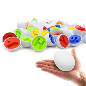 Planet Gates 12PCS Montessori Learning Education Math Toys Kids Match Smart Eggs Screws 3D Puzzle Game For Children Educational Toys