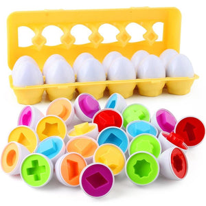 Planet Gates 12PCS Montessori Learning Education Math Toys Kids Match Smart Eggs Screws 3D Puzzle Game For Children Educational Toys