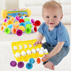 Planet Gates 12PCS Montessori Learning Education Math Toys Kids Match Smart Eggs Screws 3D Puzzle Game For Children Educational Toys