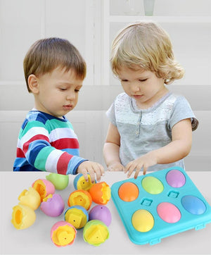 Planet Gates 12PCS Montessori Learning Education Math Toys Kids Match Smart Eggs Screws 3D Puzzle Game For Children Educational Toys