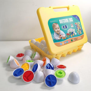 Planet Gates 12PCS Montessori Learning Education Math Toys Kids Match Smart Eggs Screws 3D Puzzle Game For Children Educational Toys