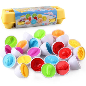 Planet Gates 12PCS Montessori Learning Education Math Toys Kids Match Smart Eggs Screws 3D Puzzle Game For Children Educational Toys