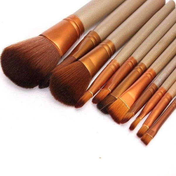 Planet Gates 12Pcs Nake  Brushes Cosmetics tools NK3 Rose Gold Face Eyeshadow Eyeliner Lip Brush Set Tool Pinceis Maquiage Make Up