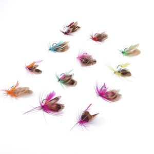 Planet Gates 12Pcs/Set Insects Flies Fly Fishing Lures Bait High Carbon Steel Hook Fish Tackle With Super Sharpened Crank Hook Perfect Decoy