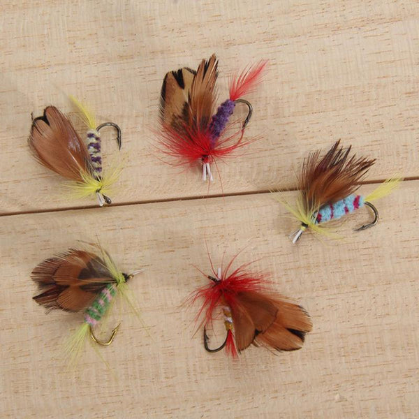 Planet Gates 12Pcs/Set Insects Flies Fly Fishing Lures Bait High Carbon Steel Hook Fish Tackle With Super Sharpened Crank Hook Perfect Decoy
