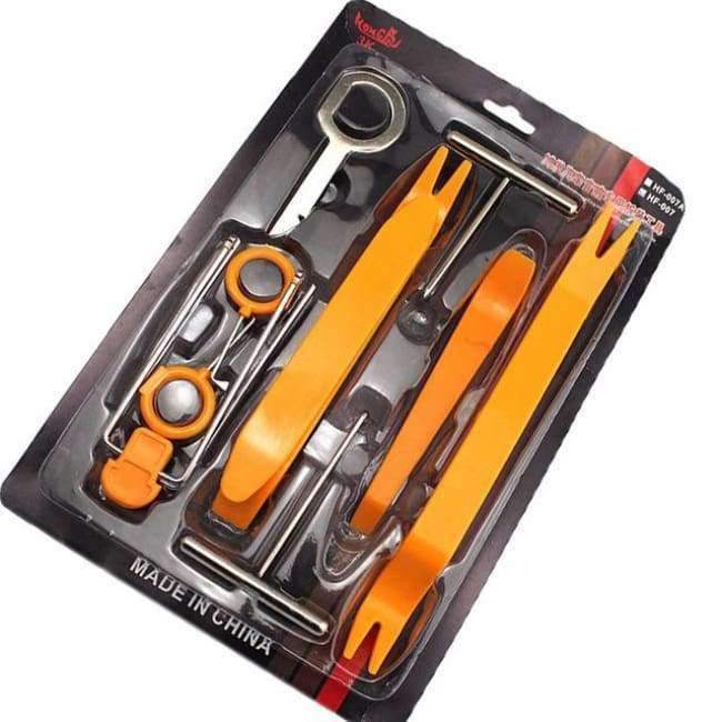 Planet Gates 12pcs set Professional 12pcs Set Plastic Car Radio Door Clip Panel Trim Dash Audio Removal Pry Tool Repairing Set Kit Tool