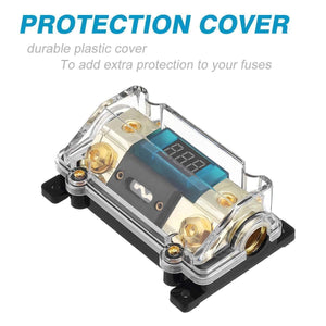 Planet Gates 12V 100A Plastic Car Audio Power Fuse Holder Box Auto Replacement Parts Car Amplifier Fuse Adapter Audio System Protection