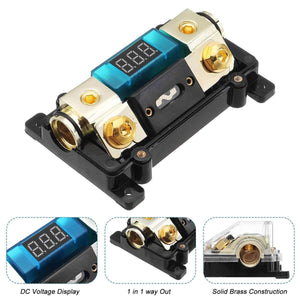 Planet Gates 12V 100A Plastic Car Audio Power Fuse Holder Box Auto Replacement Parts Car Amplifier Fuse Adapter Audio System Protection