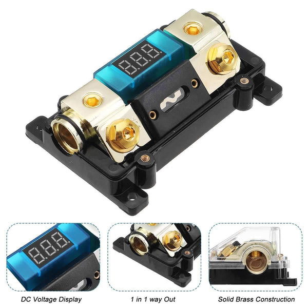 Planet Gates 12V 100A Plastic Car Audio Power Fuse Holder Box Auto Replacement Parts Car Amplifier Fuse Adapter Audio System Protection