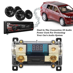 Planet Gates 12V 100A Plastic Car Audio Power Fuse Holder Box Auto Replacement Parts Car Amplifier Fuse Adapter Audio System Protection
