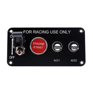 Planet Gates 12V-20A Carbon Fiber Sim Racing Car Ignition Switch Replacement Panel Start Push indicator light Rocker Auto Corrida Accessories