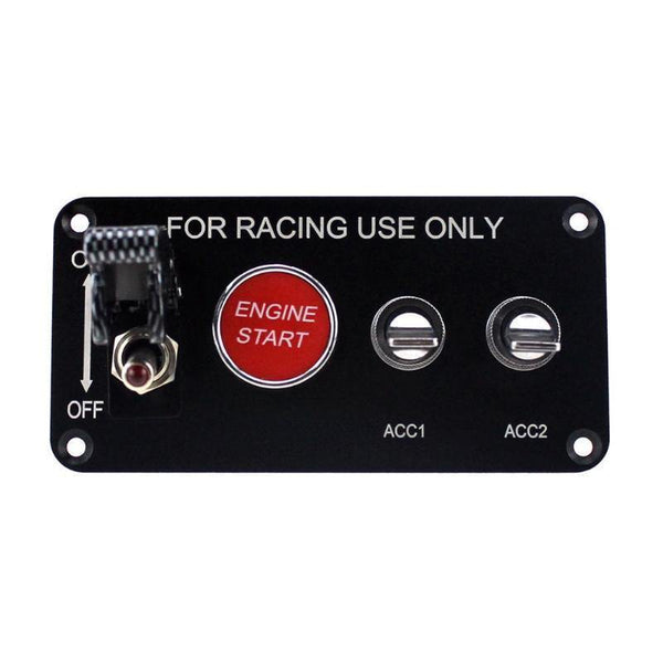 Planet Gates 12V-20A Carbon Fiber Sim Racing Car Ignition Switch Replacement Panel Start Push indicator light Rocker Auto Corrida Accessories