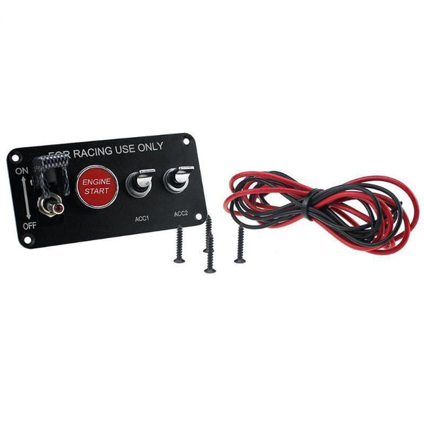 Planet Gates 12V-20A Carbon Fiber Sim Racing Car Ignition Switch Replacement Panel Start Push indicator light Rocker Auto Corrida Accessories