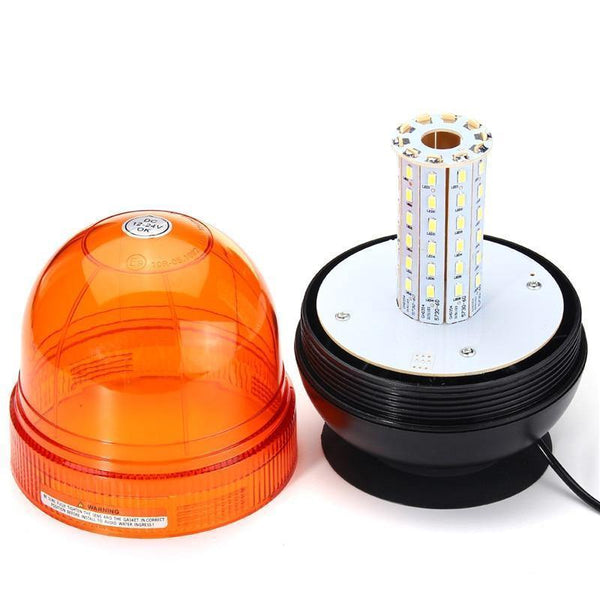 Planet Gates 12V-24V 80 LED Car Flashing Strobe Lamp Beacon Emergency Warning Light Amber Lamp Traffic Light Roadway Safety