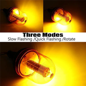 Planet Gates 12V-24V 80 LED Car Flashing Strobe Lamp Beacon Emergency Warning Light Amber Lamp Traffic Light Roadway Safety