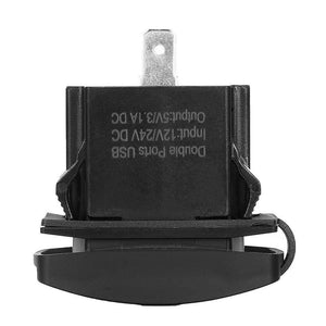 Planet Gates 12V & 24V ATV USB Charger Backlit Rocker Switch for Can am for John Deer for Polaris RZR 900 800 1000 Motorcycle Charging