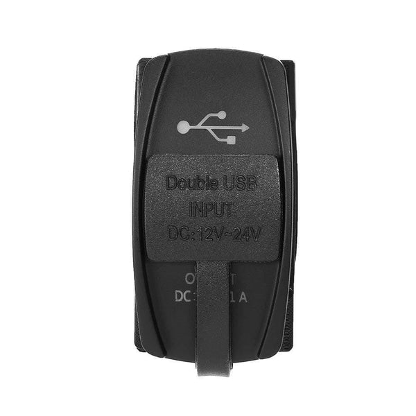 Planet Gates 12V & 24V ATV USB Charger Backlit Rocker Switch for Can am for John Deer for Polaris RZR 900 800 1000 Motorcycle Charging