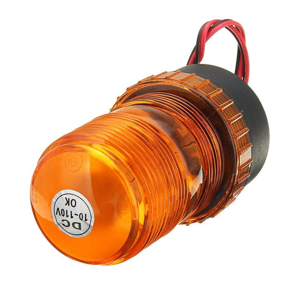Planet Gates 12V 24V LED Rotating Flashing Amber Beacon Flexible Strobe Tractor Warning Light Traffic Light Roadway Safety