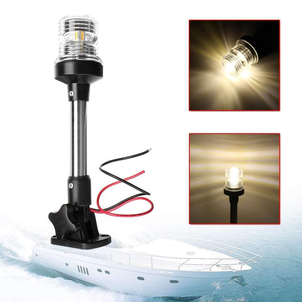 Planet Gates 12V-24V Pactrade Marine Boat Fold Down Fold Down LED Navigation Light For Yacht Boat Stern Anchor Light Sailing Signal Light