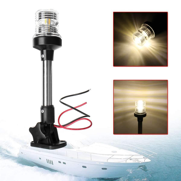 Planet Gates 12V-24V Pactrade Marine Boat Fold Down Fold Down LED Navigation Light For Yacht Boat Stern Anchor Light Sailing Signal Light