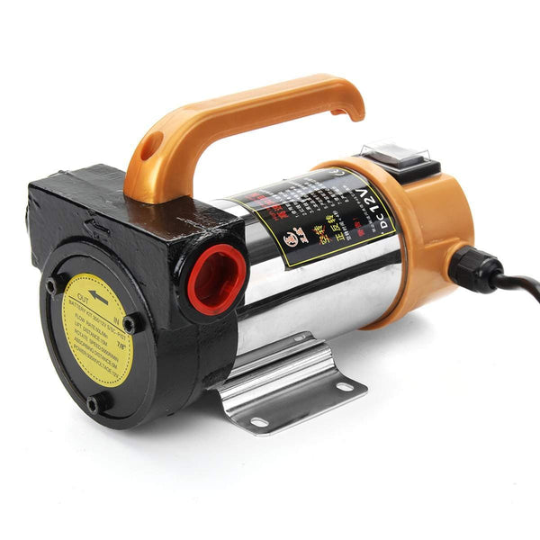 Planet Gates 12V 260W Car Engine Portable for Diesel Fuel Oil Transfer Pump Self Priming Oil Pump 50L/Min