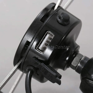 Planet Gates 12V 3.5-6inch X-Grip Motorcycle Bike For Mobile Phone GPS Stand Holder USB Charger Power Outlet Socket Handlebar Rail Mount Car