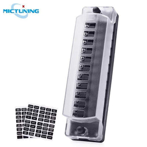 Planet Gates 12V-32V 6-Way 12-Way Car Truck Vehicle Blade Fuse Block Automotive Universal Circuit Standard Terminal Fuse Box Holder