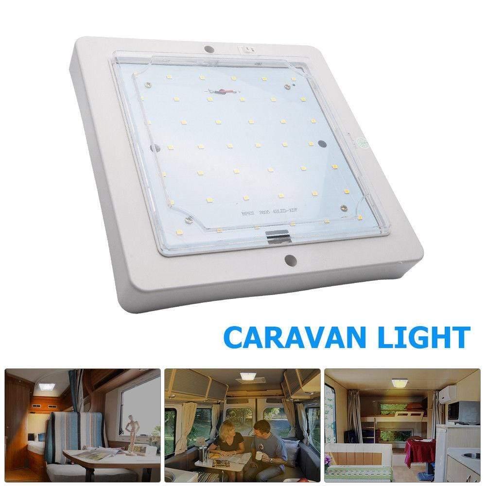 Planet Gates 12V 9W Car Caravan LED Warm White Light Indoor Roof Ceiling Interior Lamp Dome Light