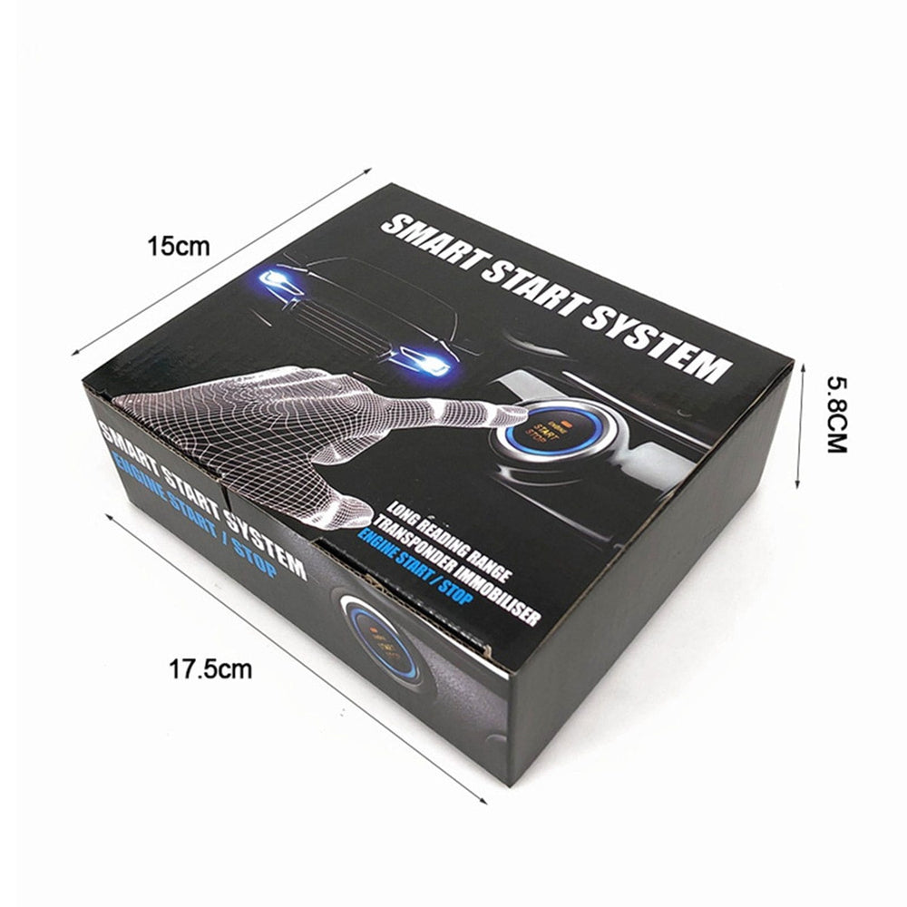 Planet Gates 12V Anti-theft Keyless Start System Remote Alarm System Alarm Keyless Entry Starter Auto Car SUV Start Button Car Accessories