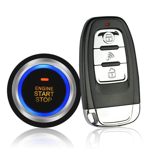 Planet Gates 12V Anti-theft Keyless Start System Remote Alarm System Alarm Keyless Entry Starter Auto Car SUV Start Button Car Accessories