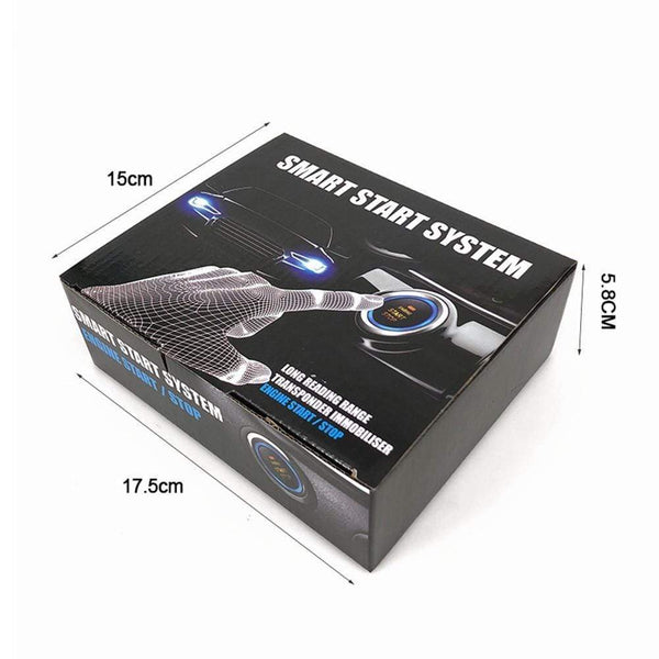 Planet Gates 12V Anti-theft Keyless Start System Remote Alarm System Alarm Keyless Entry Starter Auto Car SUV Start Button Car Accessories