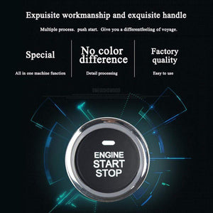 Planet Gates 12V Anti-theft Keyless Start System Remote Alarm System Alarm Keyless Entry Starter Auto Car SUV Start Button Car Accessories