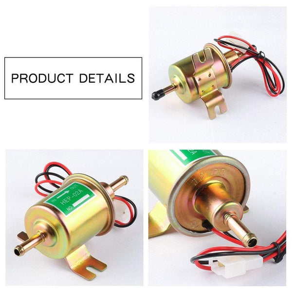 Planet Gates 12V Electric Fuel Pump Low Pressure Bolt Fixing Wire Metal Gasoline Petrol Diesel Oil Pumps For Car Motorcycle